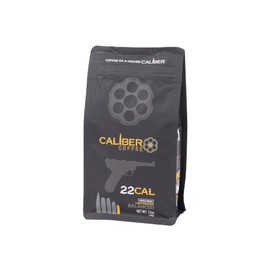Caliber Coffee .22 Cal Whole Bean Light Roast – Balanced, Fruity, Caramel Flavors – 100% Artisan Roasted Arabica Coffee – Small-Batch, Hand-Crafted – Veteran Owned – 12oz Bag