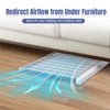 Touri 2 Pack Magnetic Air Vent Extender for Under Furniture,