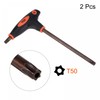 sourcing map T50 Anti Tamper Proof Torx Key T-Handle Dual