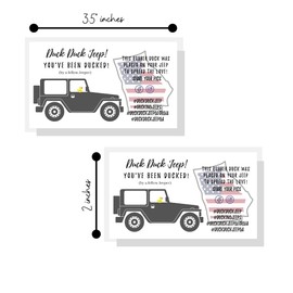 Georgia You've Been Ducked Tag | 50 Pack | Duck Duck Tag 3.5 x 2" Business Card Size | Duck Duck States | Attach to Rubber Ducks | American Flag Georgia Design