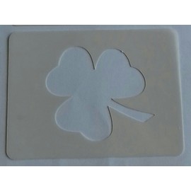 2 x Shamrock Face Painting Stencils St Patricks Day Reusable Many Times Ireland Sport
