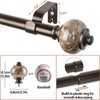 KAMANINA 1 Inch Curtain Rods for Windows 48 to 84