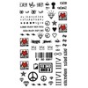 KING HORSE Tattoo Sticker Words English Letters Characters-2 [Regular] -