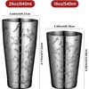 Stainless Steel Boston Shaker with Etched Pattern Weighted Shaking Tin