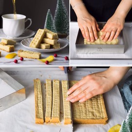 DECORA Stainless Steel Square, Silver, 20 x 26 x 4.5 cm