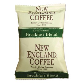 New England Coffee 026160 Coffee Portion Packs Breakfast Blend Decaf 2.5 oz Pack 24/Box