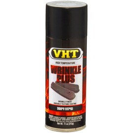 VHT SP201 High Temperature Wrinkle Plus Paint – Black Spray Paint - 11 oz Aerosol Can