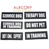 ALBCORP Reflective Service Dog Patch with Hook Backing for Service