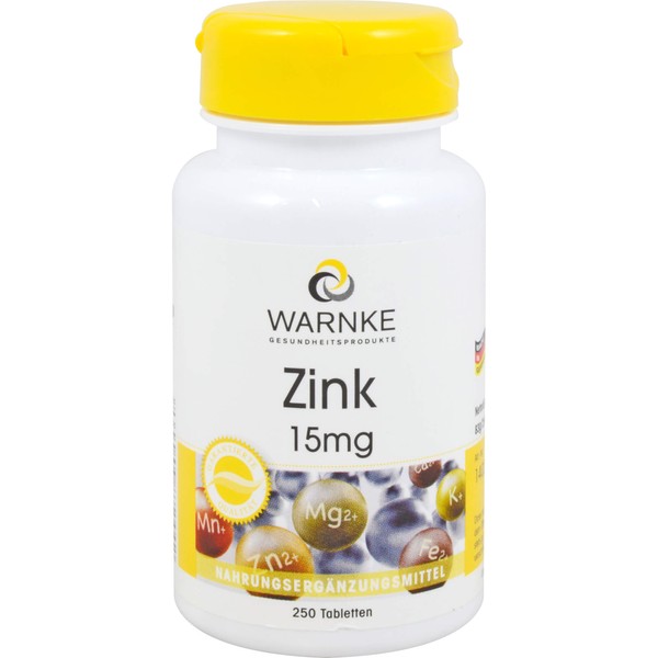 WARNKE Zink 15 mg Tabletten, 250 St. Tabletten