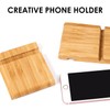 DHSBGWSX 2 Pack Bamboo Stand Tablet Stand Desk Stand Decoration
