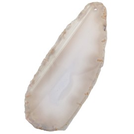 mookaitedecor Polished Agate Slices Geode Top Drilled Pendant Slice for Jewelry Making Pack of 12