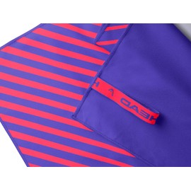 HEAD Active Stripes - Asciugamano Microfibra con Elastico, Palestra, Sport e Fitness, Morbido e Leggero a Rapida Asciugatura, Asciugamani Bagno Assorbente Salvaspazio Viaggio 40x60, Violet
