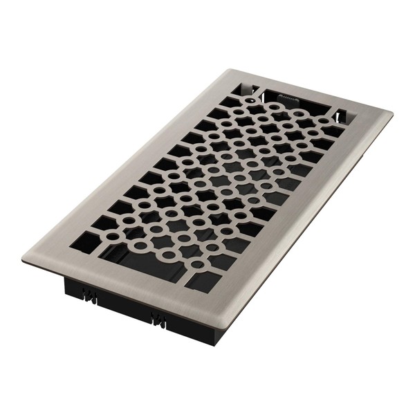 Imperial RG3410 San Francisco Decorative Floor Register, 4x10 Inch, Brushed