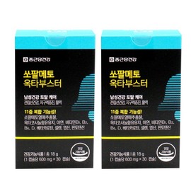 Chong Kun Dang Health Saw Palmetto Octa Booster Men's Health Prostate Health Nutrient, 30 tablets, 2 units / 종근당건강 쏘팔메토 옥타부스터 남성건강 전립선 건강 영양제, 30정, 2개