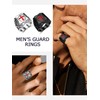 Oaldilee Templar Legion Protective Shield crucifix men Ring Ephesians 6:13-17