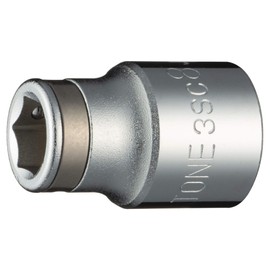 TONE 3SC-08 Nut Catch Socket (6 Angle) Drive Angle 0.3 inch (9.5 mm) (3/8 mm), Double Side Width 0.3 inches (8 mm)