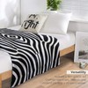 Home Soft Products Zebra Blanket Symmetrical Pattern Animal Hunting Style