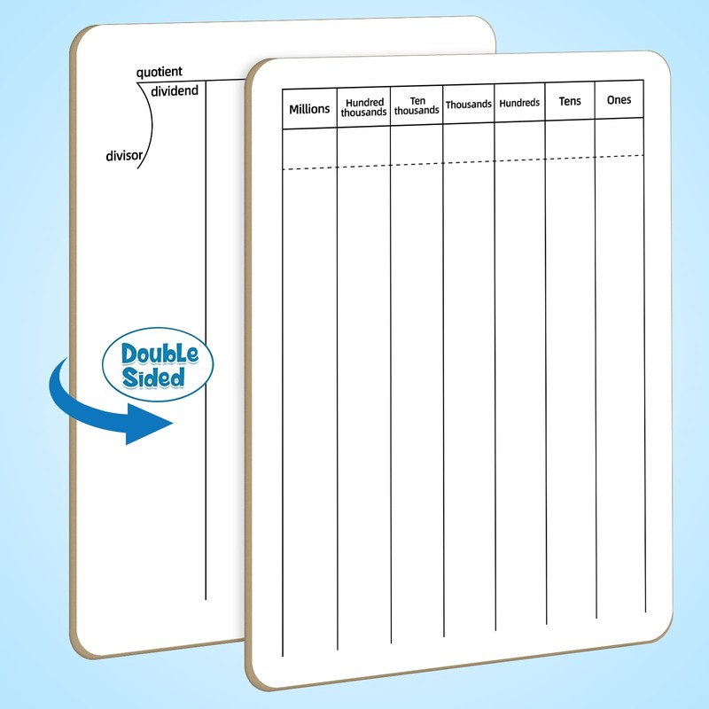 Math Manipulatives White Board for Students - Small White Board