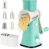 MIXX UNIQ Rotary Cheese Grater - 3 Blades,Veg, Fruit, Nuts