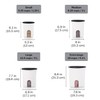 Tupperware One Touch Reminder Canisters 4 Canister Food Storage Set,