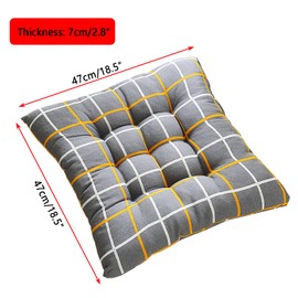 Patio Chair Cushions Set of 2,Lawn Chair Cushions,with Ties for Dining Room Chair Cushions,Outdoor seat Cushions for Patio Furniture,Suitable for Indoor/Outdoor,Home Garden Decoration,19″x19″