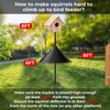 NENOWOND Squirrel Baffle for Bird Feeder Pole, 2025 Outdoor New