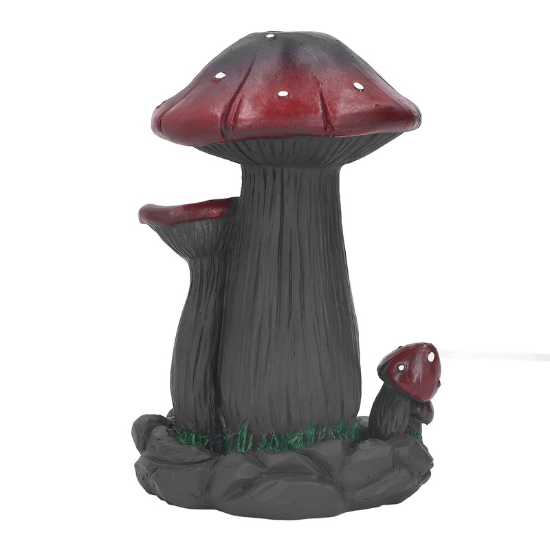 Mushroom Backflow Incense Burners Handcrafted Exquisite Details Resin Backflow Incense