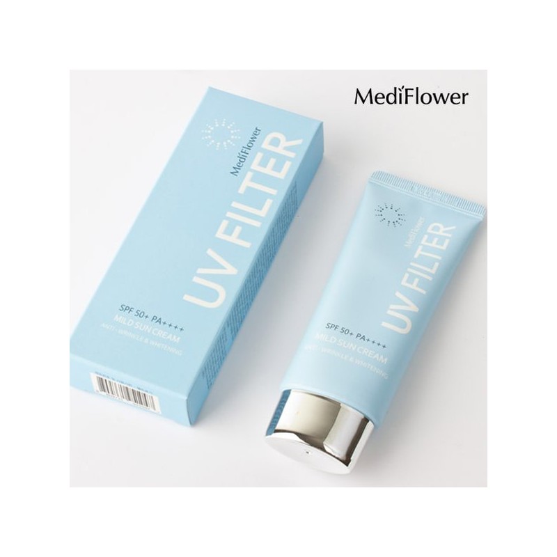 Mediflower 유브이 필터 마일드 선크림 50mlx2 UV Filter Mild Sun