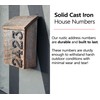 NACH House Numbers for Outside, 5.5 inch Black Address Numbers