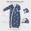 Cambria Baby 100% Organic Kimono Gowns. Side Snaps with Built