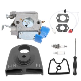 Worldthump Carburetor repair Kit, 590460102 545081811 C1Q-W37 1Set Carburetor with Air Filter Fuel Line Kit Replacement for Husqvarna 125B 125BX 125BVX Leaf Blower Engine