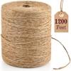 XSEINO 1200 Feet Natural Jute Twine Strong Garden Twine Rope