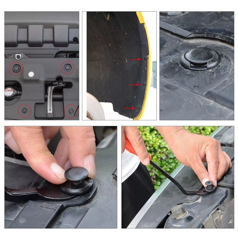 GOOACC 635Pcs Car Push Retainer Clips & Auto Fasteners Assortment