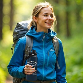 WWHSAI Duck Water Bottle 32oz, Funy Duck Stainless Steel Tumbler With Lid, Double Wall Vacuum Insulated Ducks Coffee Travel Cup, Christmas Birthday Gift for Ducks Lover