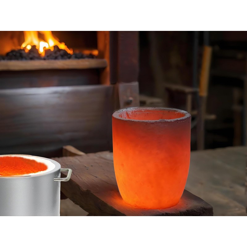 Outstar 12KG Graphite Crucible,Foundry Clay Crucibles for Melting Metal, Melting