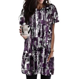 KISSMODA Womens Drawstring Hooded Tops to Wear with Leggings Basic Summer Tops with Pocket M