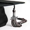 Endea Graduation Mixed Triple Color Tassel with Silver Date Drop