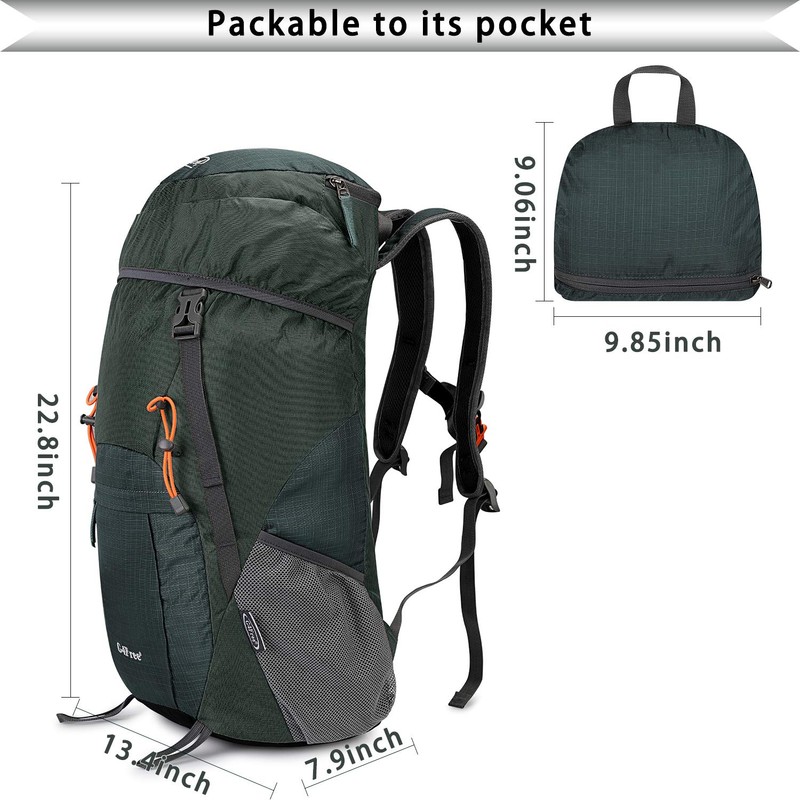 G4Free Ultra Lightweight Folding Bag, Climbing Backpack, 1.6 gal (40