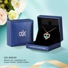 CDE Forever Love Heart Pendant Necklaces for Women 925 Sterling