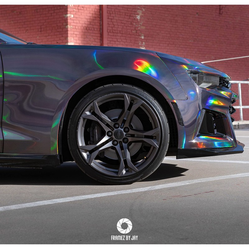 VViViD+ Hex Holographic Chrome Car Wrap Vinyl (10ft x 5ft)