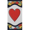 4.3' x 2.2' 11cm x 5.5cm Spanish Mosaic Hand-Painted Number