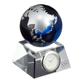 Narumi Glass Works Blue Earth Desk Clock (S) GW1000-11050