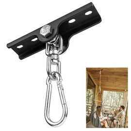 KSWLOR Metal 360°Swivel Swing Hangers,Heavy Duty Swing Suspension Hook,400 lbs Capacity Playground Gym Boxing Bag Hammock Chair Yoga Porch Swing Mount