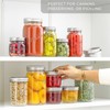 JoyJolt JoyJolt 8 Oz Mason Jars With Lids, Labels and