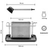 SILBERTHAL Sink Organizer - Stainless Steel - For Dishwashing Liquid