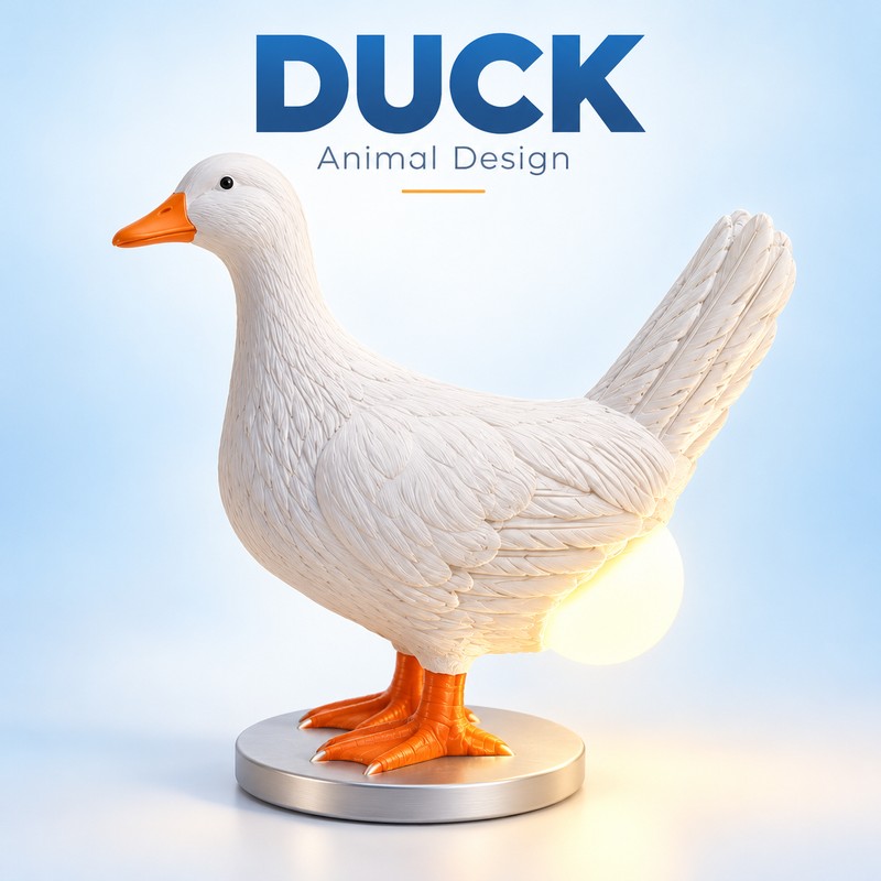 Cute Chick LED Night Light for Kids – 20cm Animal