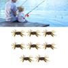 8Pcs Artificial Crab Bait 13cm 33.5g Simulation Crab Soft Lure