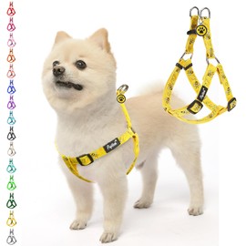 PUPTECK No Pull Dog Harness Soft Adjustable Basic Nylon Step in Puppy Vest Outdoor Walking with Leash