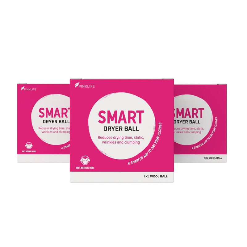 Pink Formula Smart Dryer Ball, 3-Pack