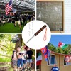 Shinkito 8.1ft Telescopic Handheld Flagpoles Portable Telescopic Banner Flag Pole